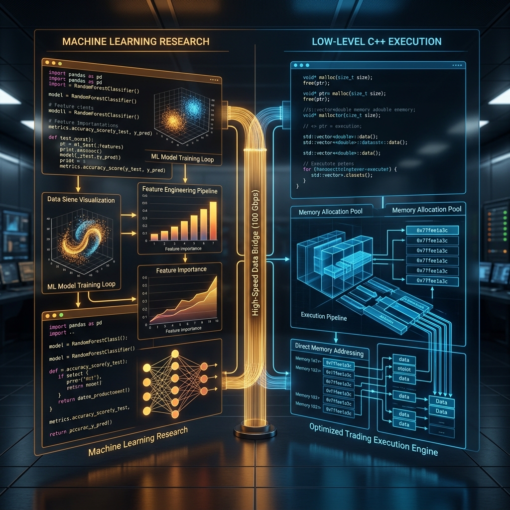 Python Research and C++ Execution Architecture
